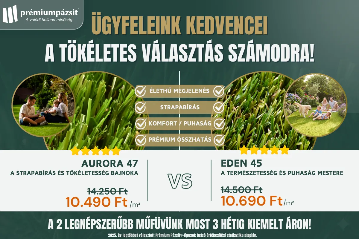 Prémium Pázsit® | Holland Prémium Műfű | Műfű Telepítés - kedvencek